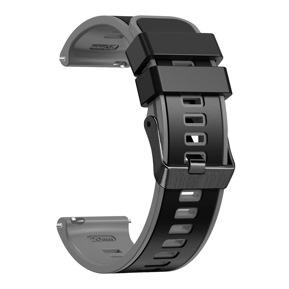 Til huawei watch  gt 5 gt5 pro 46mm rem silikone urrem armbånd til huawei watch  gt3 gt2 pro  gt4 46mm smartwatch-tilbehør: Sort