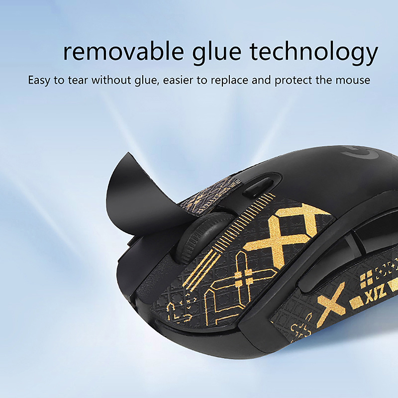 1PCS Mouse Grip Tape Skate Handmade Sticker Non Slip Lizard Skin Suck Sweat For Logitech G403 G603 G703 DIY Without Mouse