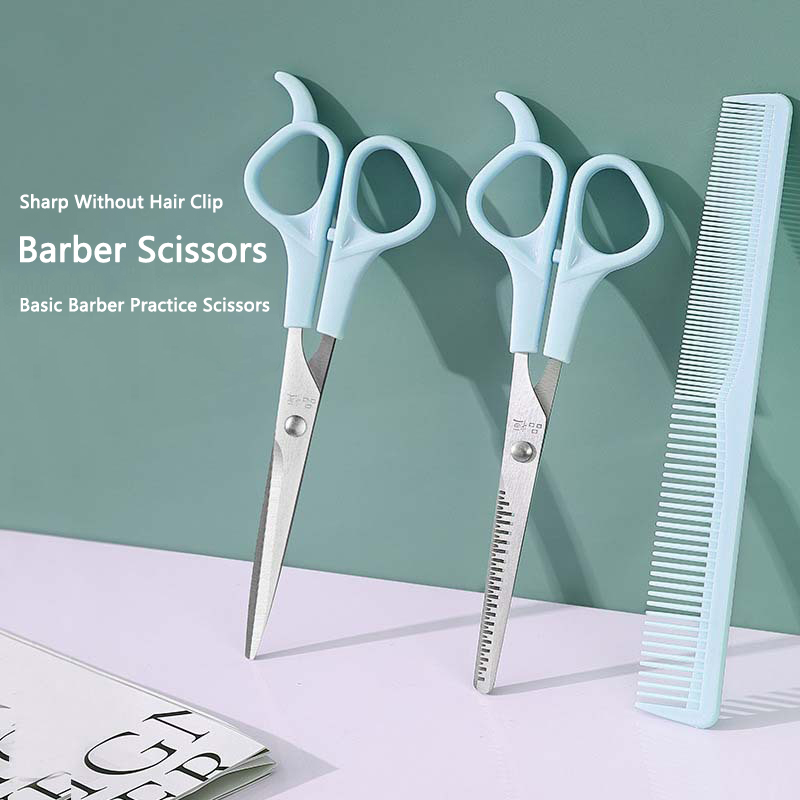 3 stks/set Salon Kappersscharen Kappers 6 Inch Schaar Kit Tool voor Snijden Dunner wordend Haar Kam Kapper Accessoires