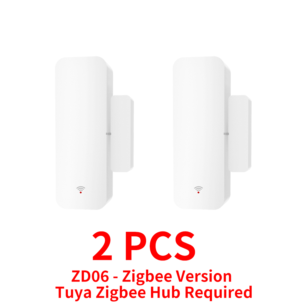 Tuya WiFi Zigbee Window Door Sensor Smart Home Door Open/Closed Detectors Window Sensor SmartLife Works With Google Home Alexa: green