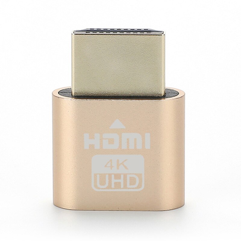 1-10 stk hdmi virtuell skjerm 4k hdmi ddc edid dummy plug skjerm med led cheat virtuell plugg hdmi dummy emulator adapter