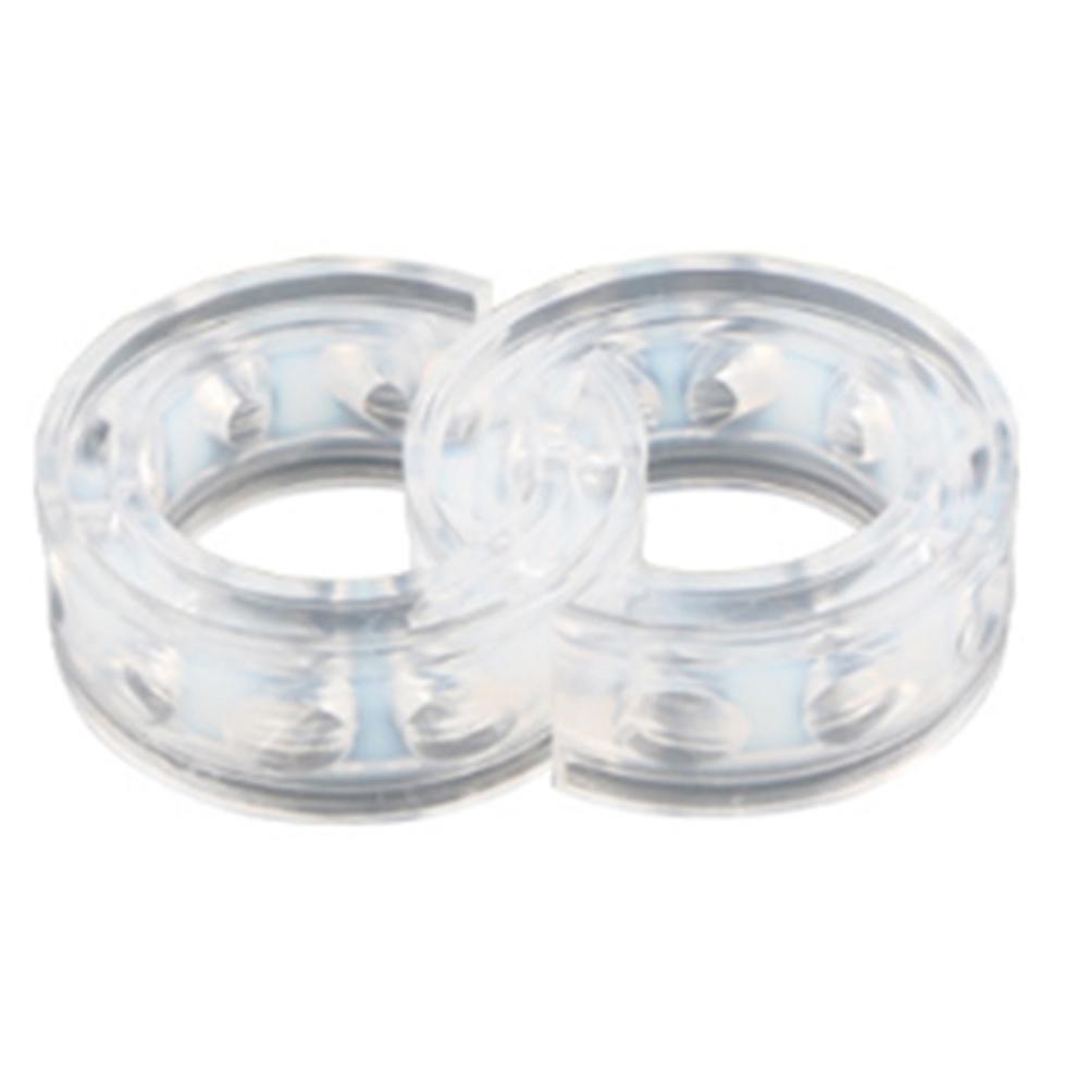 Shock-absorbing Rubber Buffer 2PCS Transparent Automobile Shock Absorber For Spring Clearance 23/27MM: White