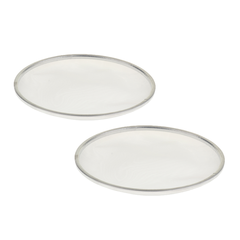 2pcs Double Layer Mesh Drum Set Heads Replacement Drumhead Aluminum Frame, 8inch & 10inch