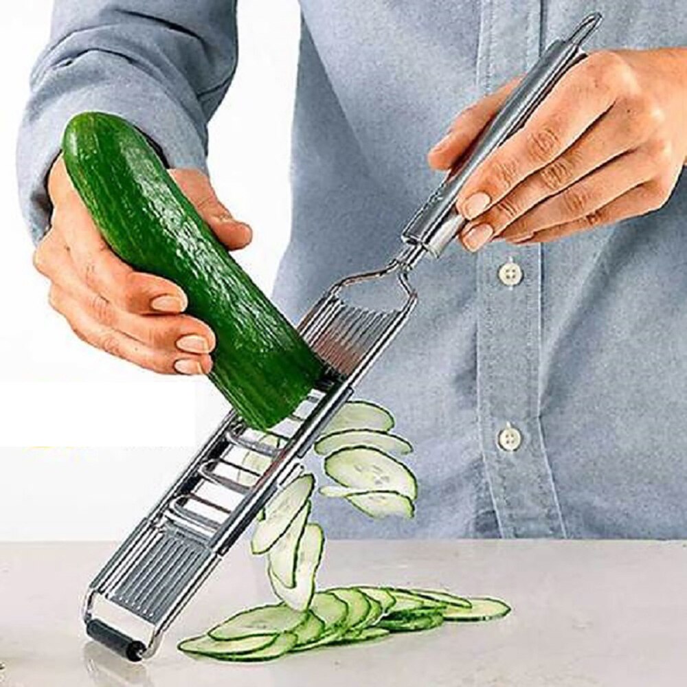 Long Handle Stainless Steel Cheese Grater Potato Vegetable Slicer Butter Grinder Fruits Shredder Cooking Tools