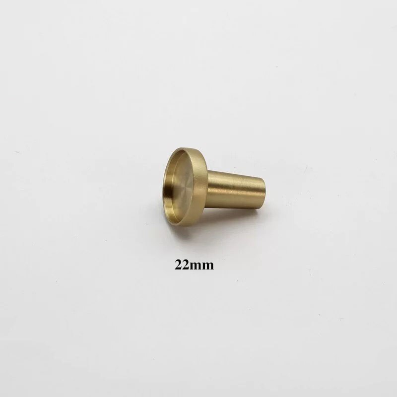 Küche Kabinett Knöpfe Gold/Schwarz Durcheinander Schlafzimmer Schrank Griffe Runde Schublade Ziehen Kommode Knopf Möbel Tür Griff: Gold 22mm / 5Stck