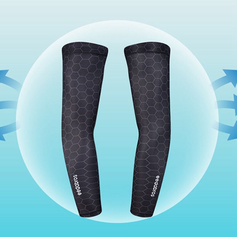 Eedabros 2 PCS Summer Outdoor Riding Ice Sleeves Men's Sunsn Long