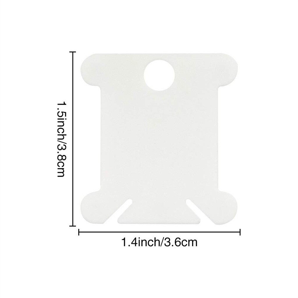 120PCS Cross Stitch Storage Rack Plastic Sewing Thread Winding Plate Board Card Embroidery Craft Thread Bobbins Organizer H5