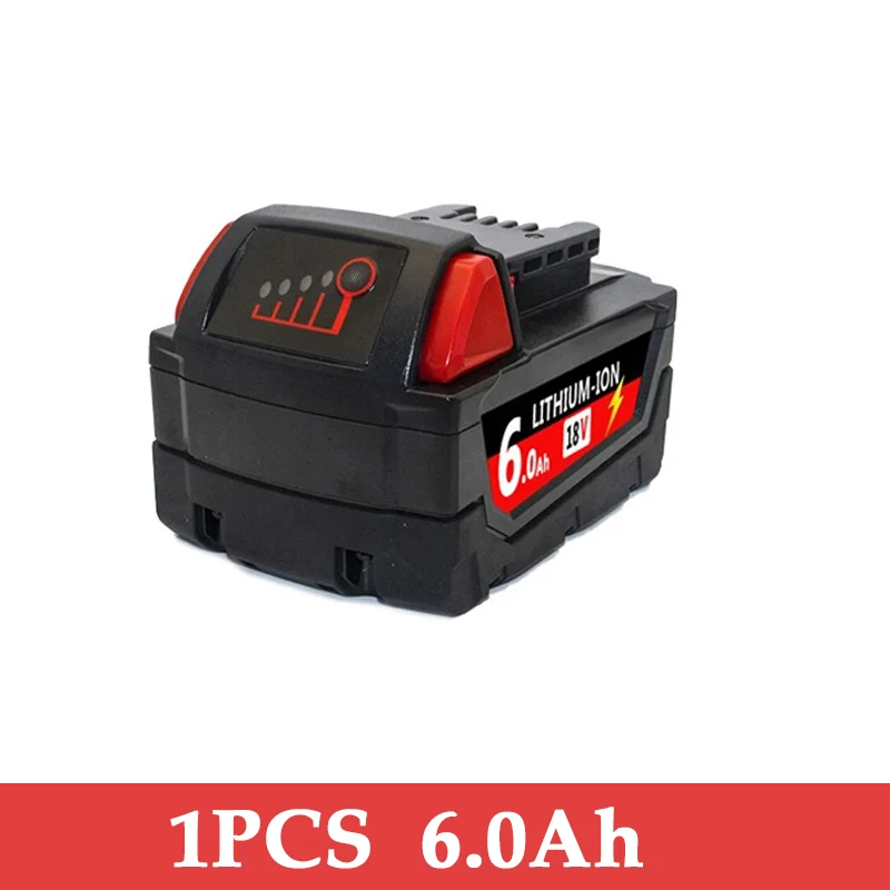 NEUE 18V Für Milwaukee M18 M18B6 18V XC 12Ah 9Ah Li-Ion Akku 48-11-1860/Ladegerät akku: Lila