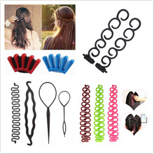 8 Styles Lady French Home Use Hair Braiding Tool Weave Braider Roller Hair Twist Styling Tool DIY Accessories