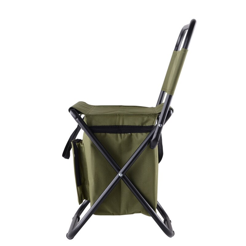 Outdoor Camping Chair Fishing Chair Folding Camping Stool Ice Thermos Bag Cooler Insulated Picnic Bag Hiking Seat Table Bag