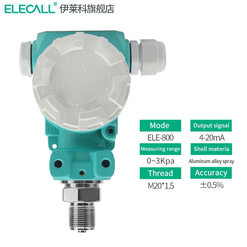 ELECALL Digital Pressure Transmitter sensors Diffusion Silicon Pressure Hydraulic 4-20mA output sensor high-accuracy