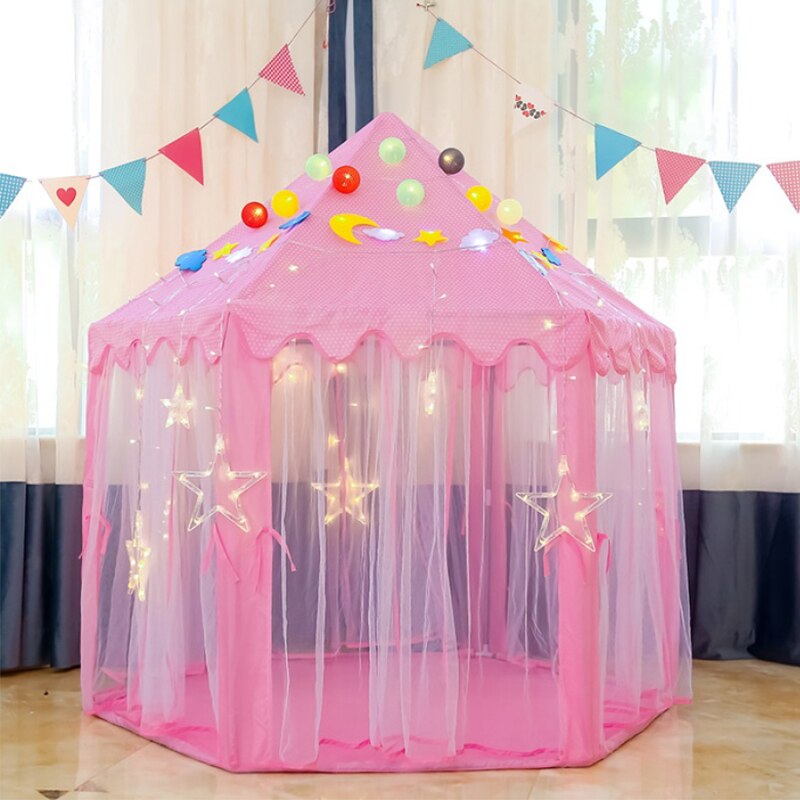 プリンセス城 playtent 子供ままごと子供幼児女の子ピンクプレイテントおもちゃ屋内 & 屋外ゲームベビー誕生日グラム