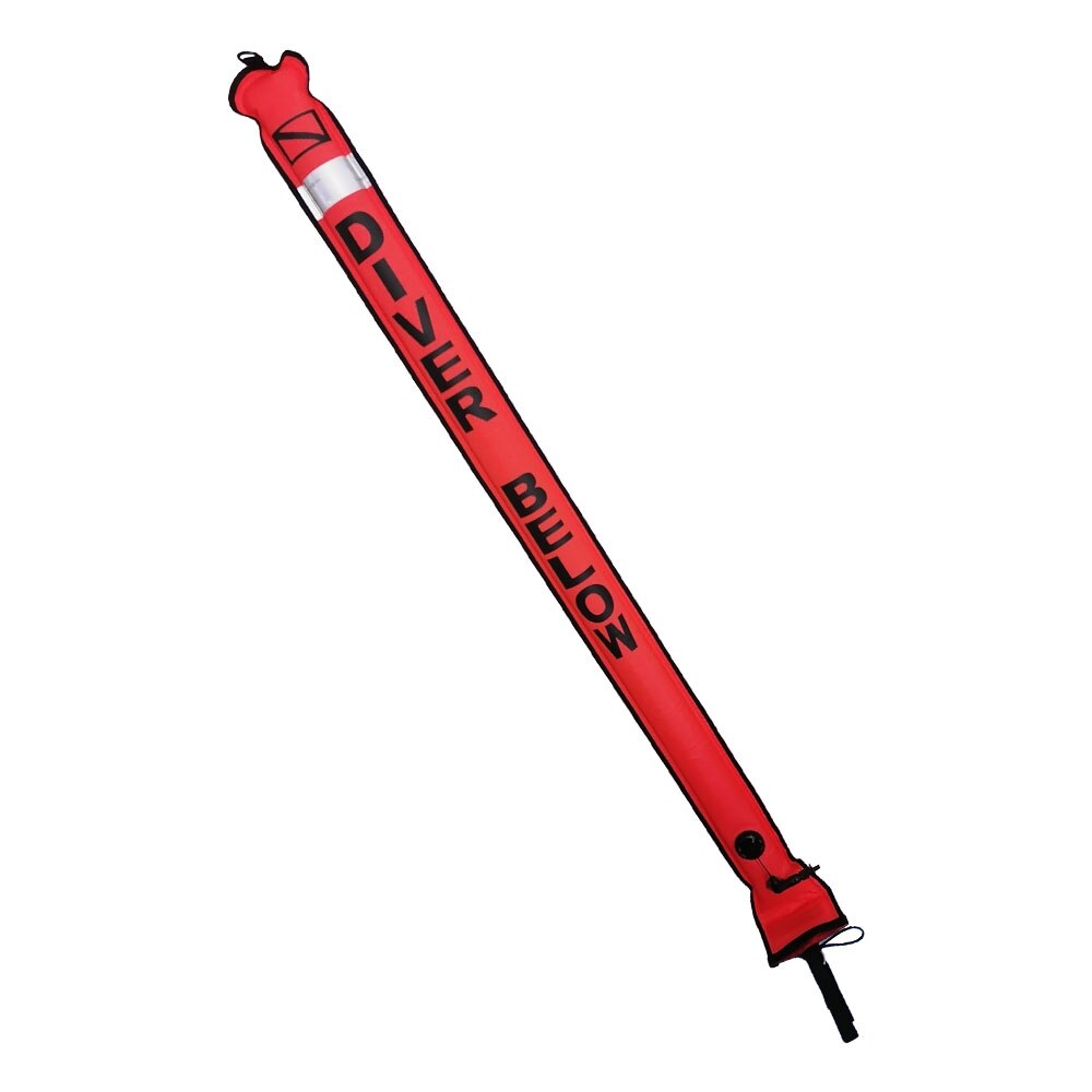 180*15Cm Duiken Smb Marker Boei Float Opblaasbare Veiligheid Worst Signaal Oppervlak Boei Buis: Rood