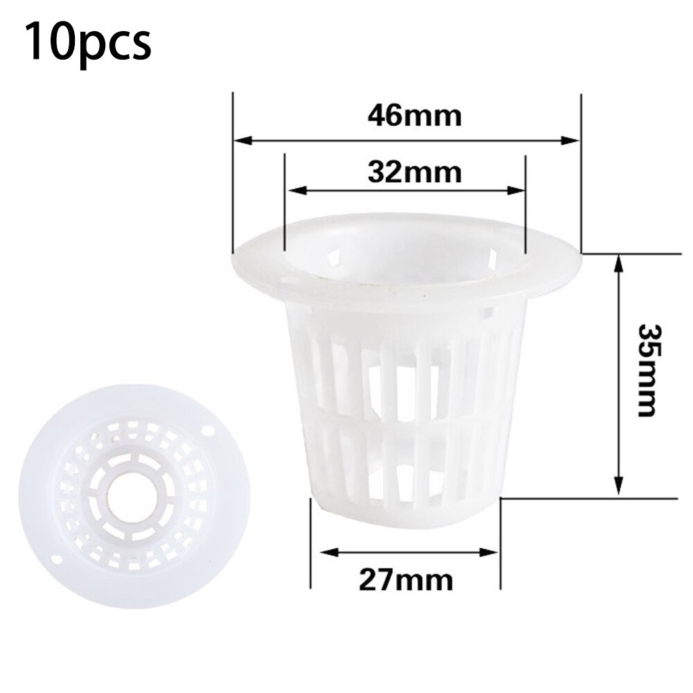 10 sæt mini mesh potte net kop kurv hydroponisk aeroponic plante vokse svamp praktisk