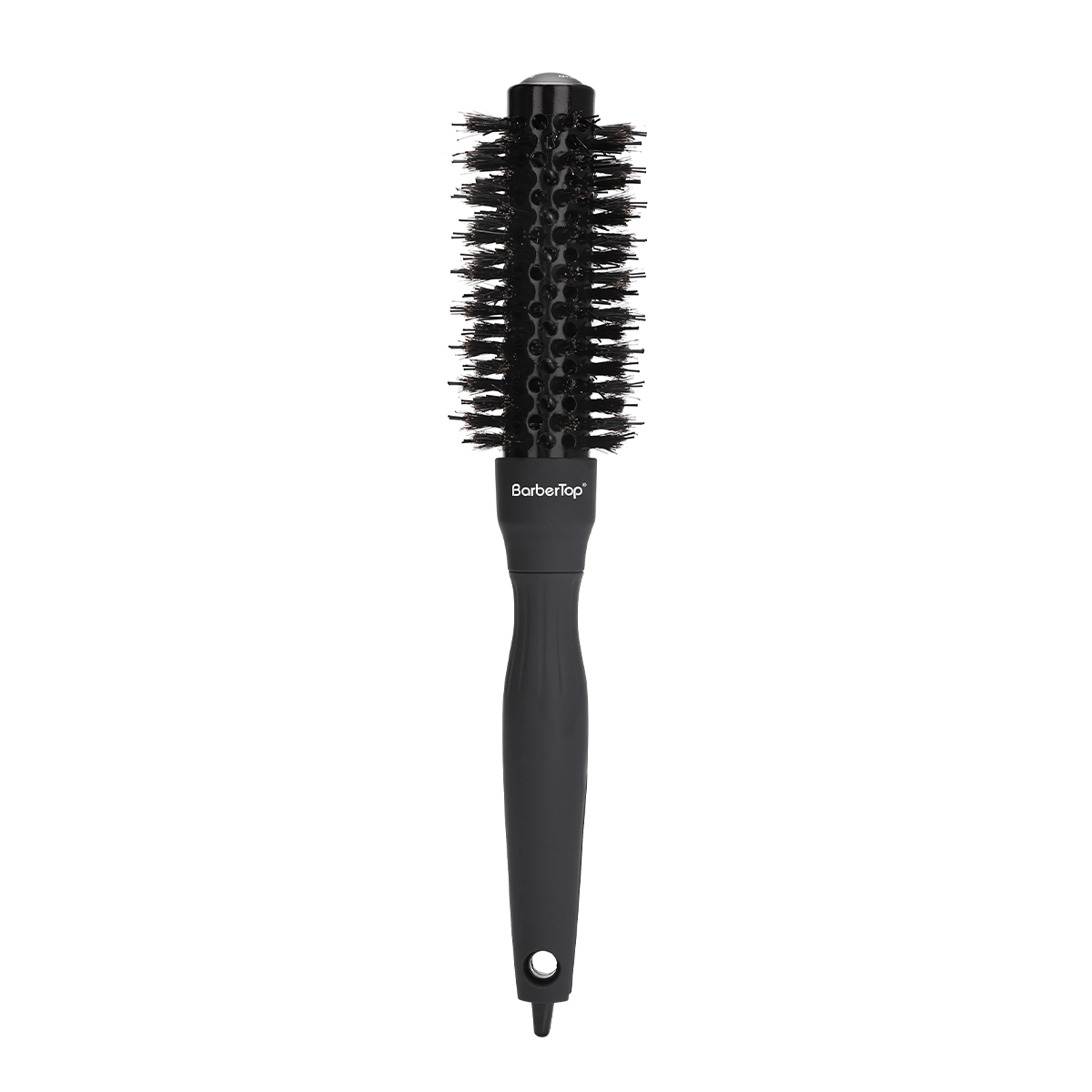Peluquería , cepillo rodante para rizar, mango redondo, peine recto para peluquero, accesorios de estilismo para el hogar: Rojo rosado