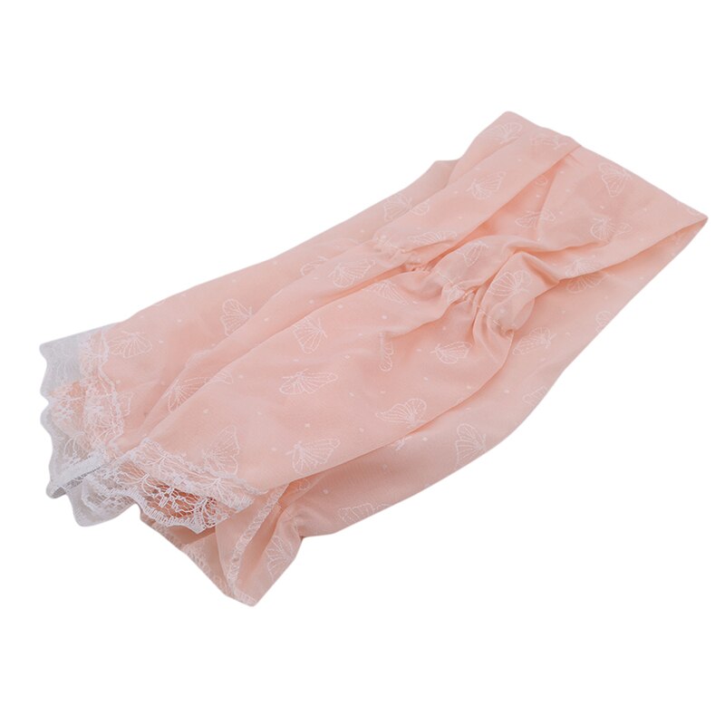 1 paire de manchons de bras à manches longues en dentelle pour femmes, protection solaire uv, pour la course à pied, le cyclisme: Orange clair