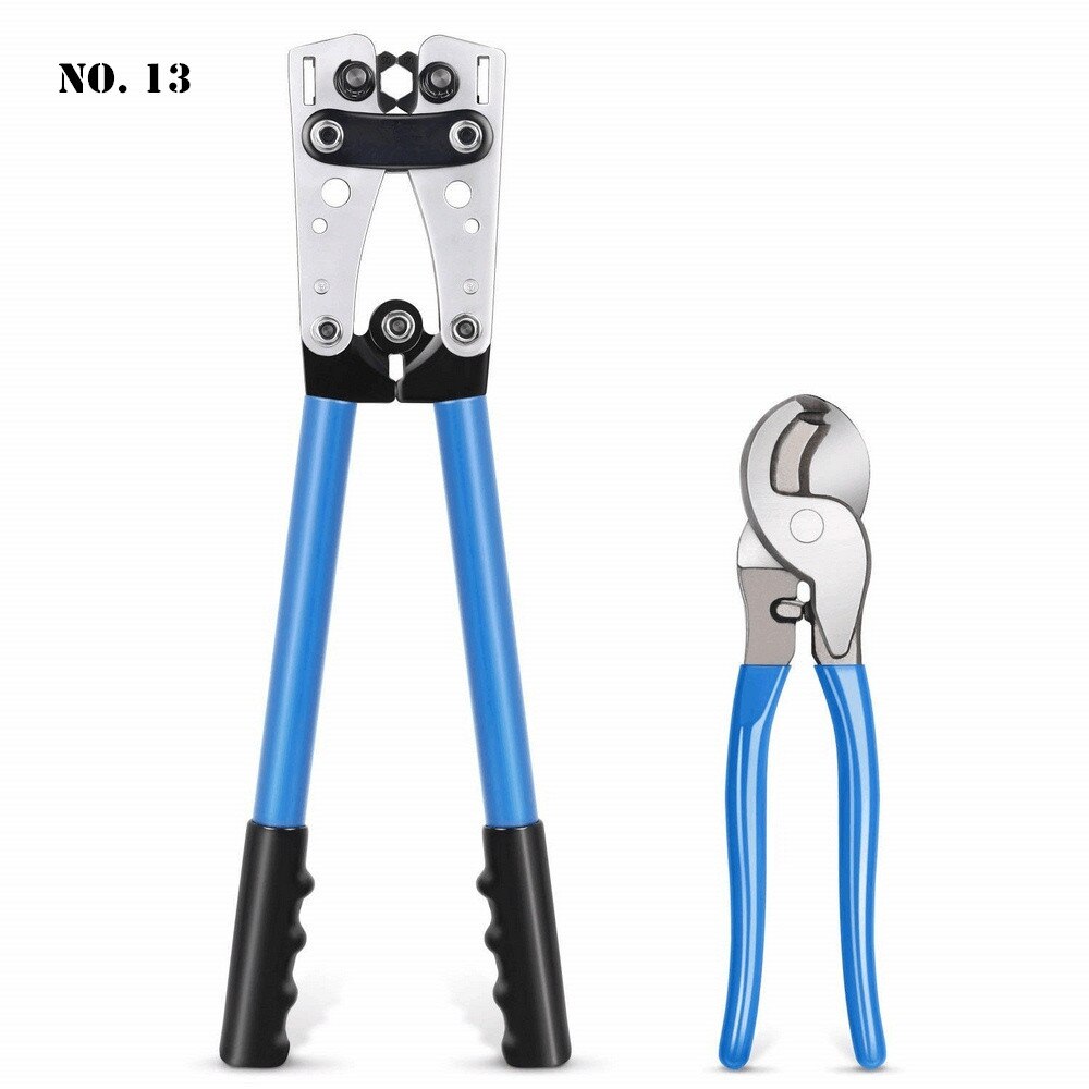 6-50 Mm Handmatige Koude Persing Terminal Tang Koper Aluminium Neus Kabel Krimptang HX-50B Krimptang Cable Cutter set