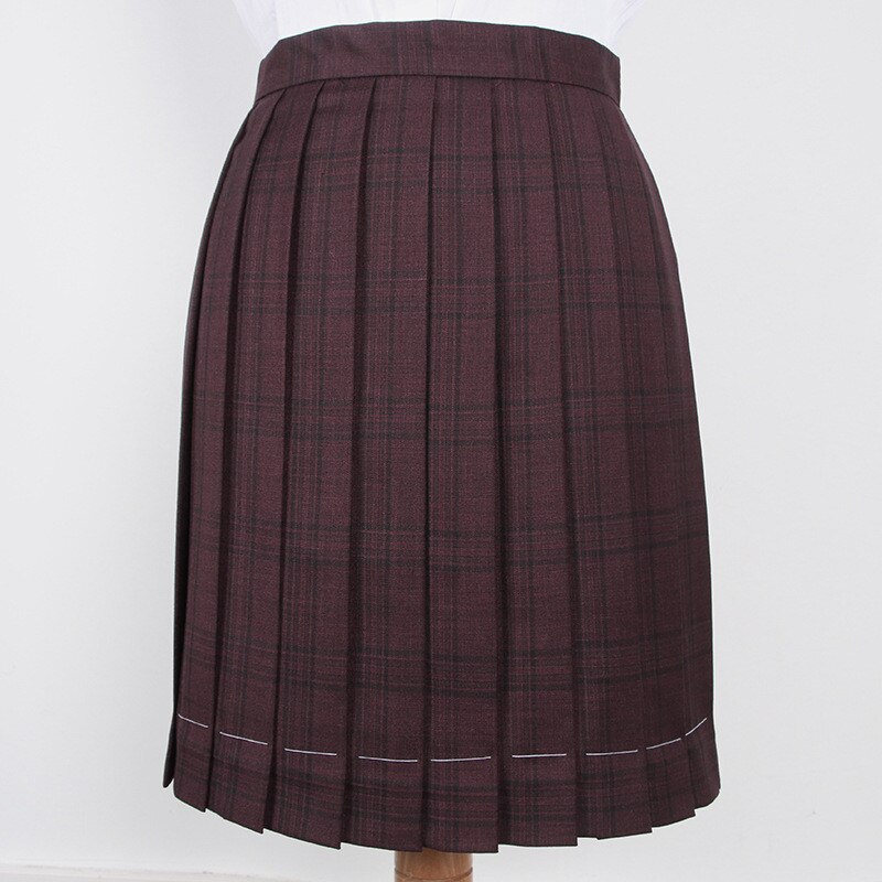 Faldas de uniforme escolares japonesas, faldas cortas de de cintura alta, Mini faldas plisadas ajustables: XL