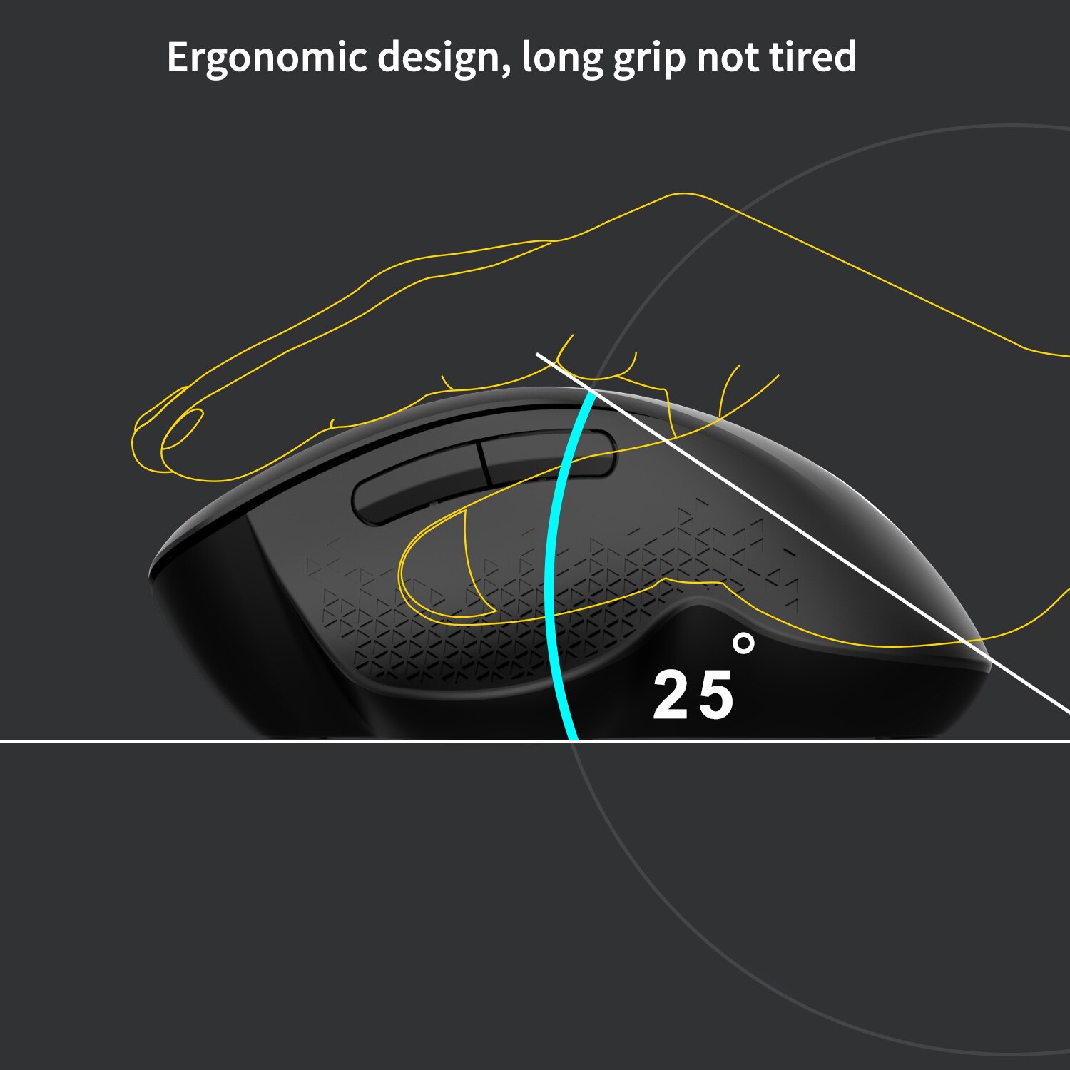 Anmck PM2 2.4G Wireless Gaming Mouse Office Business Silent Optical Mice USB Rechargeable Ergonomic Mouse For Computer PC Gamer