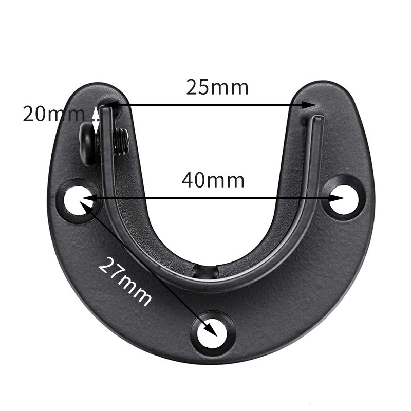 6 Pack Stainless Steel Closet Pole Sockets,Closet Rod End Supports Flange Rod Holder With Screws For Shower Curtain