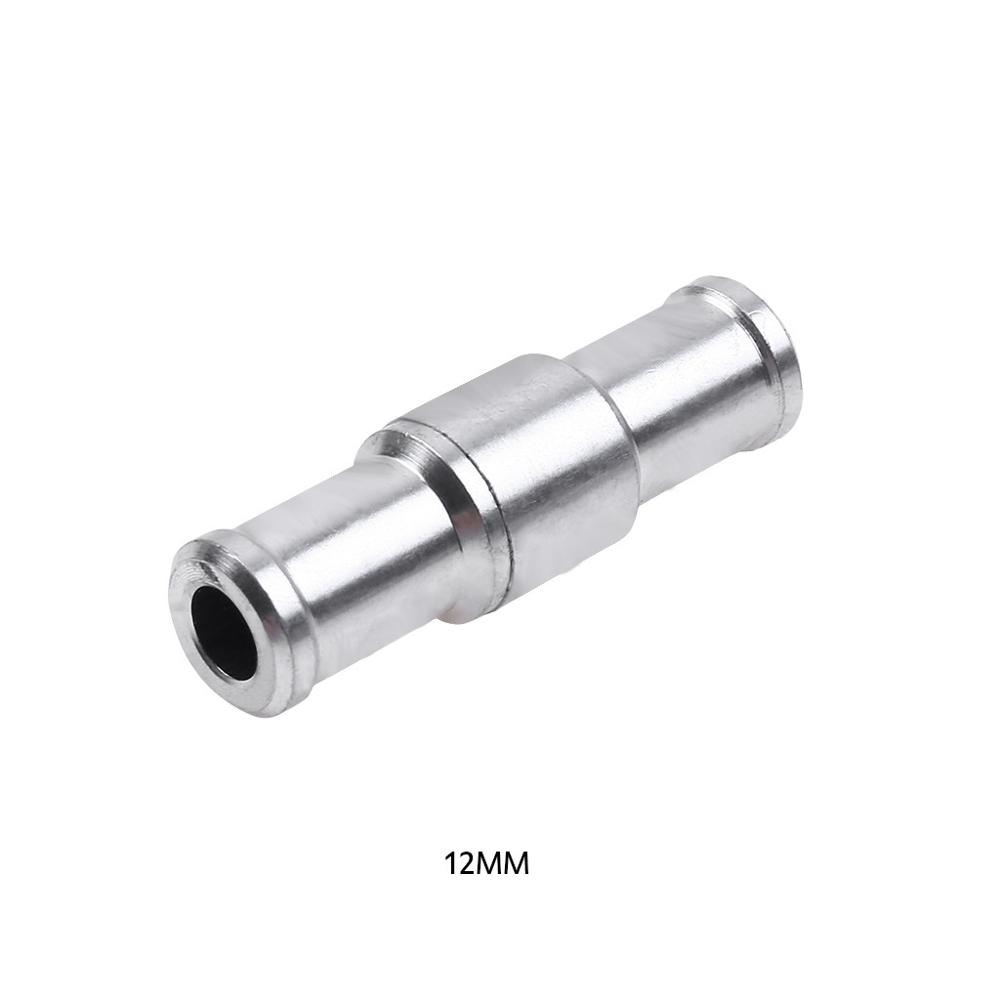 Aluminium Check Valve 8mm/10mm/12mm Brake Servo Booster No Return Inline Check Valve Vacuum Hose One Way For Cars #829: 12mm