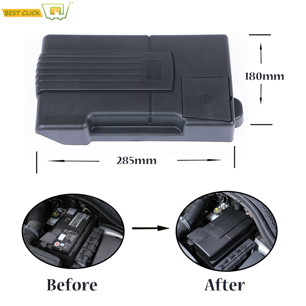 Couvercle d'électrode d'anode de batterie de moteur de voitures pour VW Volkswagen Touran Tiguan L Passat B8 SEAT Ateca Leon Mk3 garde de coquille antirouille
