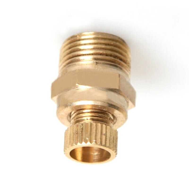 1pc 1/2 " 3/8 " 1/4 " metalen luchtcompressor waterafvoerklep messing rioolgeluidsreductie mannelijke draad luchtcompressor vervanging