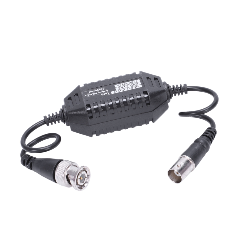 Coaxial Video Ground Loop Isolator Balun BNC Male to Female for CCTV Camera