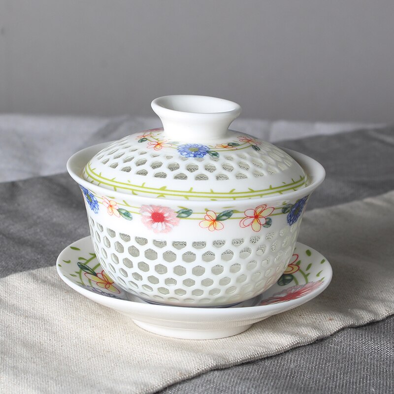 NEWYEARNEW 140ML/160ML Ceramic Tea Tureen Teaware Kung Fu Tea Set Home Decoration Boyfriend Husband Business Love Wedding: H