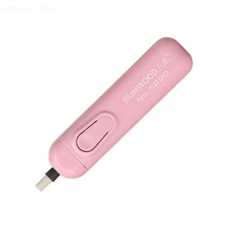 1pc Battery Operated Eraser Automatic Electric Eraser School Office Supplies Stationery Material Art Artist Drawing Accessories