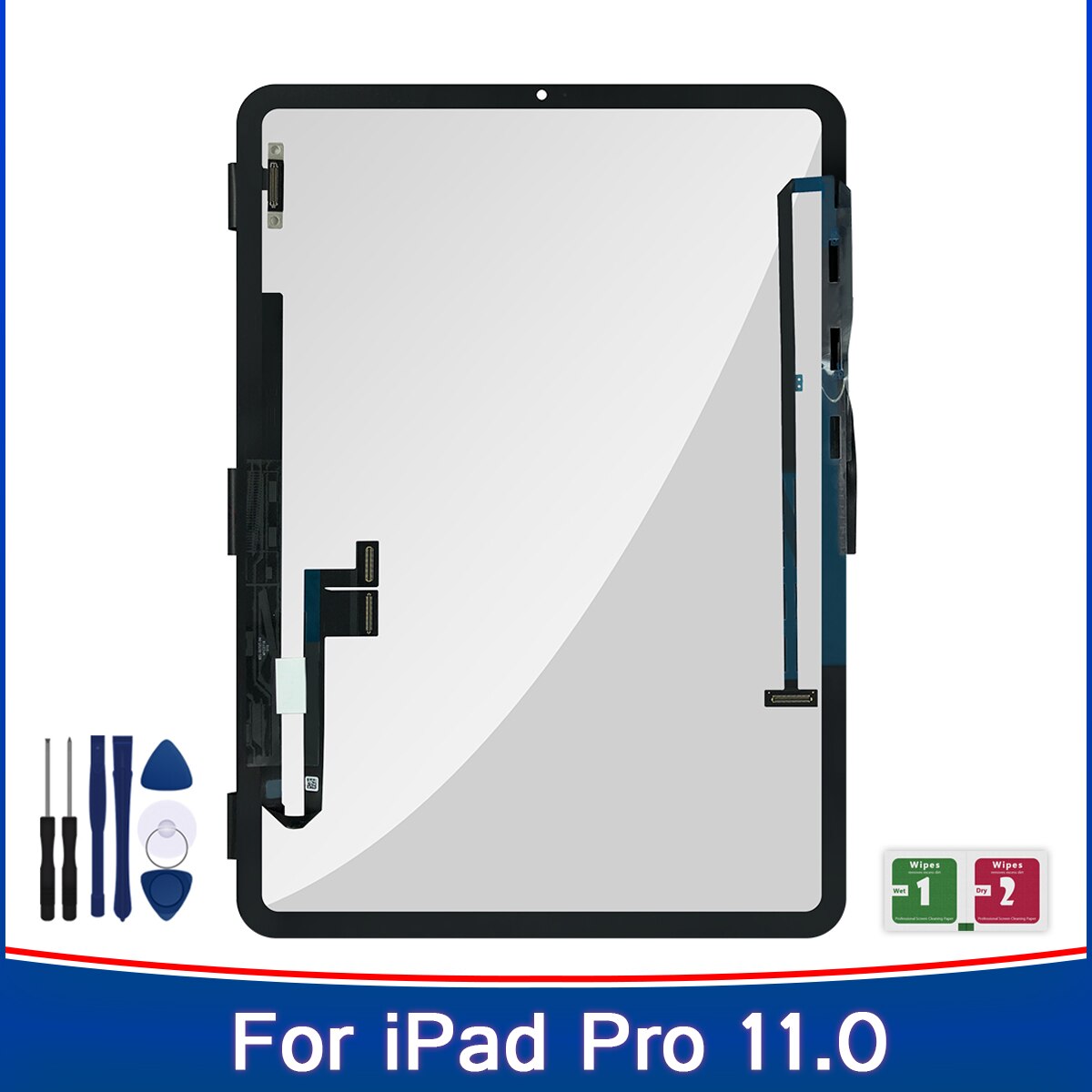 TouchScreen For iPad Pro 11 A1980 A1934 A1979 Touch Screen Panel Glass Digitizer Repair Parts + Tools