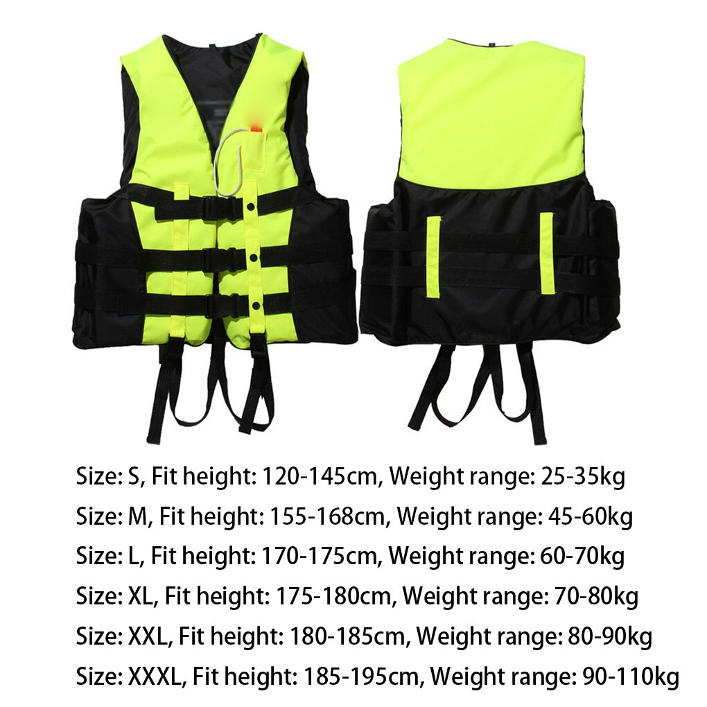 AOTU Water Sports Polyester Adult Life Jacket Swimming Boating Ski Drifting Vest Outdoor Survival Suit with Whistle