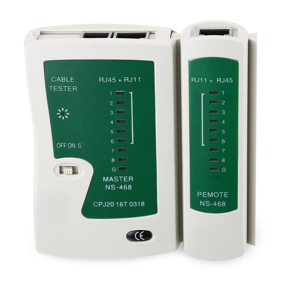 Zeadow Network Cable Tester LAN RJ45 RJ11 N21CL Cat5 Ethernet Line Tool Internet Broadband Connection Speed Capability Test