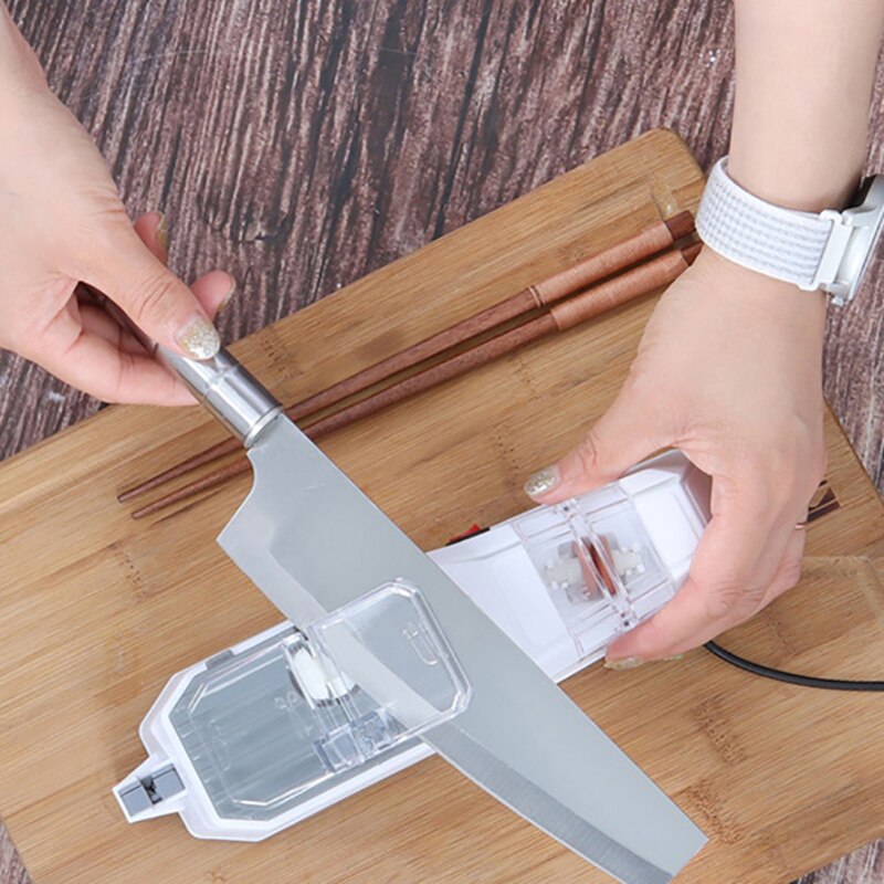 Electric Kitchen Knife Sharpener USB Sharpening Stone Whetstone Grindstone Sharpening Machine Knives Scissor Grinder