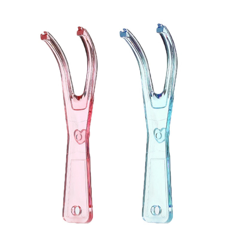 1 sæt tandtrådsholder hjælpe mundhakke tænder pleje interdental holdbare tænder rengøring ånde frisk mundplejeværktøj