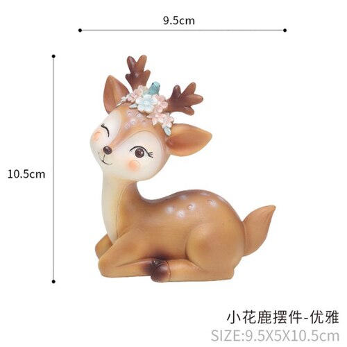 Décoration de gâteau d'anniversaire motif cerf | Animal de noël, jouet de Table, personnalité, dessin animé Han: D