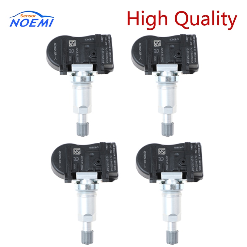 Sensor de pressão dos pneus tpms embutido, 4 unidades, para renault megane laguna fluence latitude scenic zoé 433mhz s180052064z