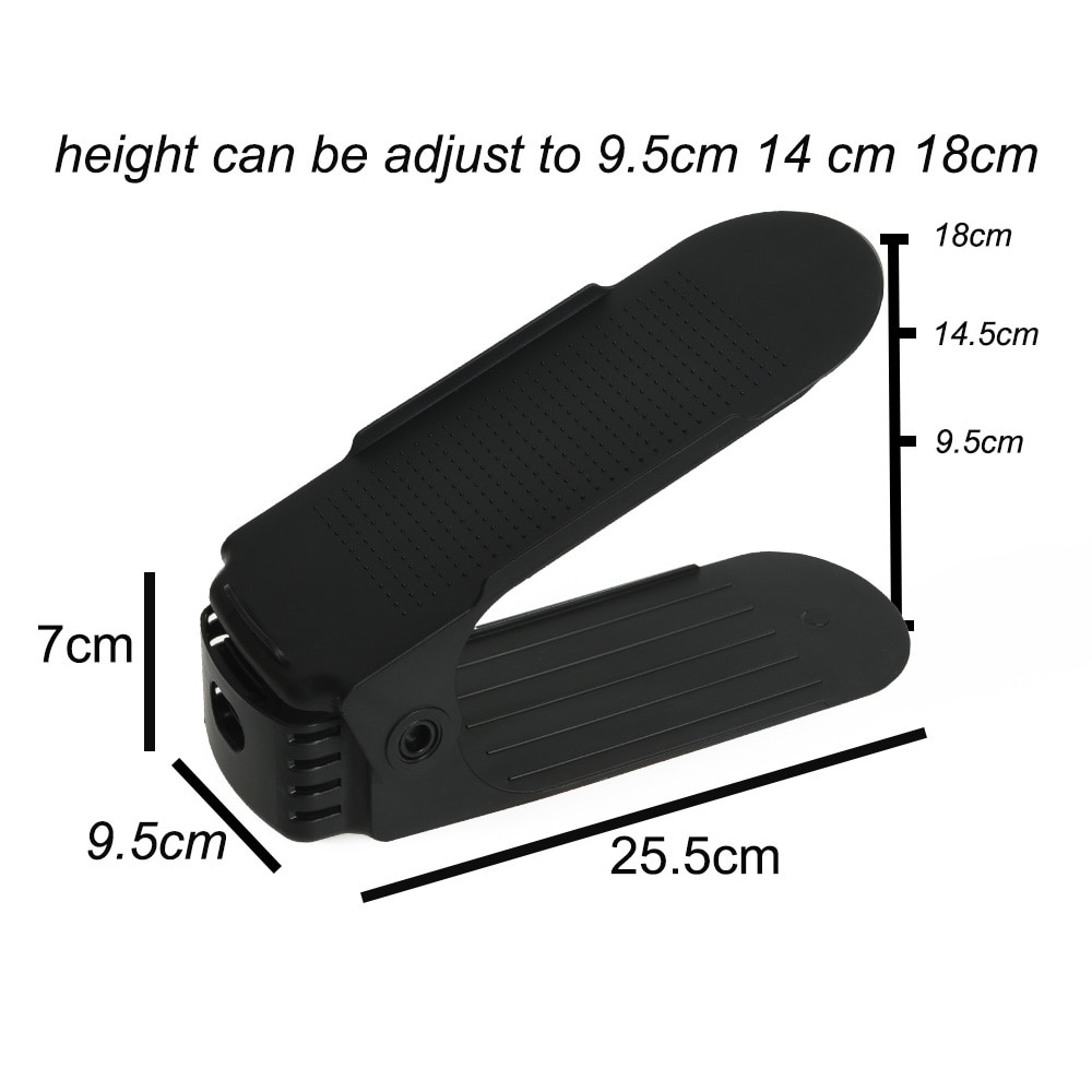 8 stuks verstelbare dubbele schoenenorganizer moderne schoonmaak opbergrek plastic woonkamer organizers schoenendoos standaard beugel schoenendoos