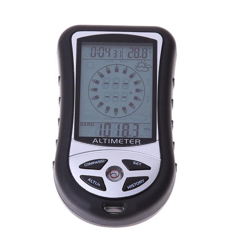 Barometer Portable 8-In-1 Hand-Held Electronic Altimeter Fishing Mountaineering Compass Altitude Meter
