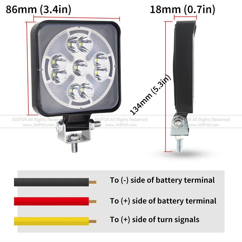 Led light bar 63w work bar Led car light For 4x4 led bar offroad SUV ATV Tractor Boat Trucks Excavator 12V 24V work light