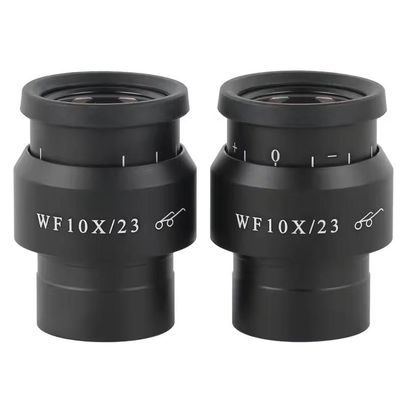 2Stck WF10X/23 Mikroskop Weitwinkel Okular Okular Eyepoint Objektiv Einstellbare Breite Feld 30mm Weitfeld Mikroskop Okular