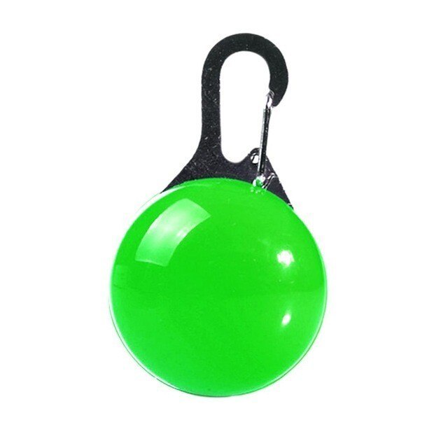 Tag Pet Gato filhote de cachorro do Cão LED brilhante pingente colar de Segurança Noite Luz Piscando Coleira para cães Luminosa Luz Brilhante: green