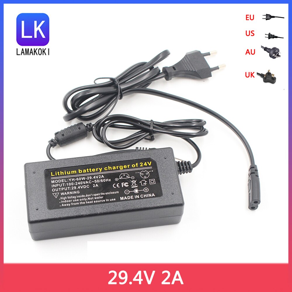 24V 29,4V 30Ah E-bike Accu – Lithium Fietsaccu Met BMS En Oplader, Voor 100W Tot 500W Motoren