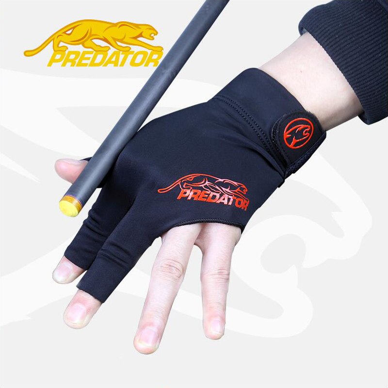 PREDATOR Pool Cue Snooker Cue Gloves Three-finger Mitts Non-slip Left-handed Comfortable Billiard Accessories