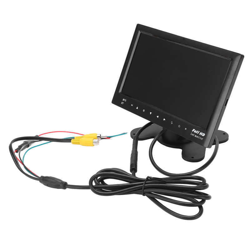 Rear View Monitor Reversing Display Night Vision AV 2 Way for Cars Suvs Trucks RVs Minibuses