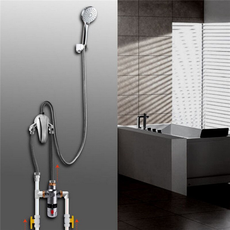 Shower Faucets Brass Thermostatic mixing valve Bathroom Faucet Temperature Mixer Control Thermostatic Valve Home Improve