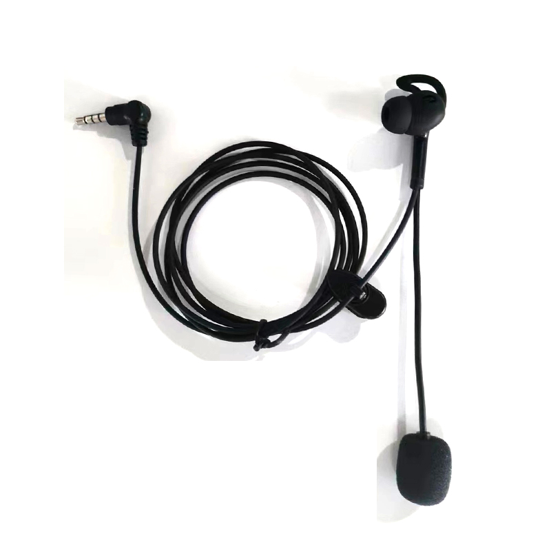 1 stks HIFI Scheidsrechter In-Ear Oortelefoon voor EJEAS FBIM V4C V4 Plus V6C V6 pro Goref Scheidsrechter Intercom Headset Veerkrachtig/Recht: Black