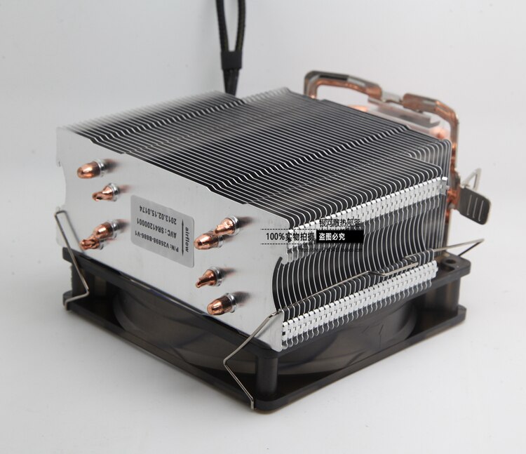 Avc 4 Koperen Buis Radiator, 12Cm Fan, Ondersteunende 775 1151 1156 1155 1150 Amd Platform