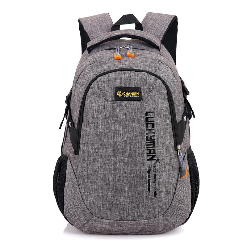 Mochila de viaje de lona informal Unisex, morral escolar antirrobo impermeable para ordenador portátil, mochila de para estudiantes