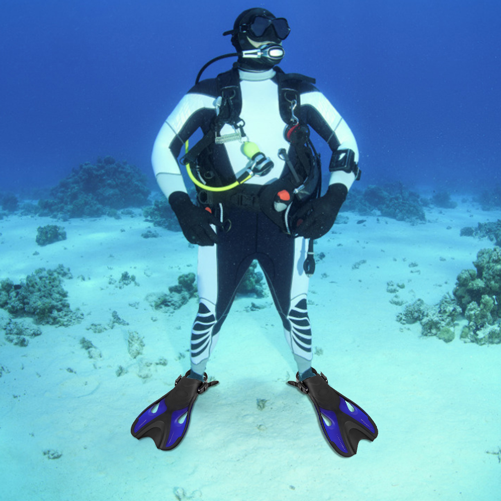 Volwassenen/Kinderen Anti-slip Zwemmen Vinnen Duiken Vinnen Open Hak Zwemmen Vinnen Flippers Verstelbare Riem Snorkelen Scuba apparatuur